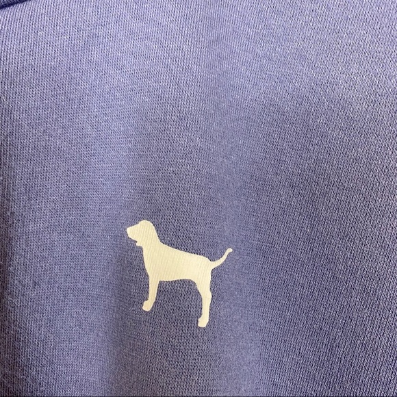PINK Victoria's Secret 1/4 Zip Sweatshirt Lavender Size Medium - Picture 2 of 8